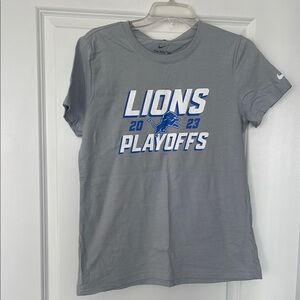 Nike Gray Lions Playoffs T-Shirt